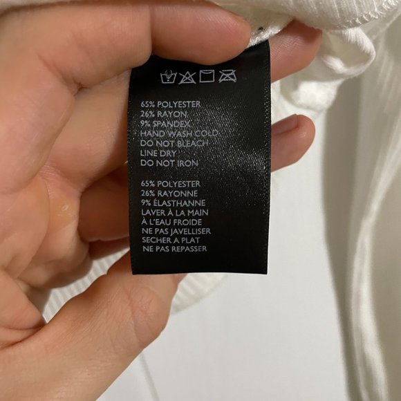 Urban Outfitters Ruched Long Sleeve Twist White Shirt - Picture 4 of 4